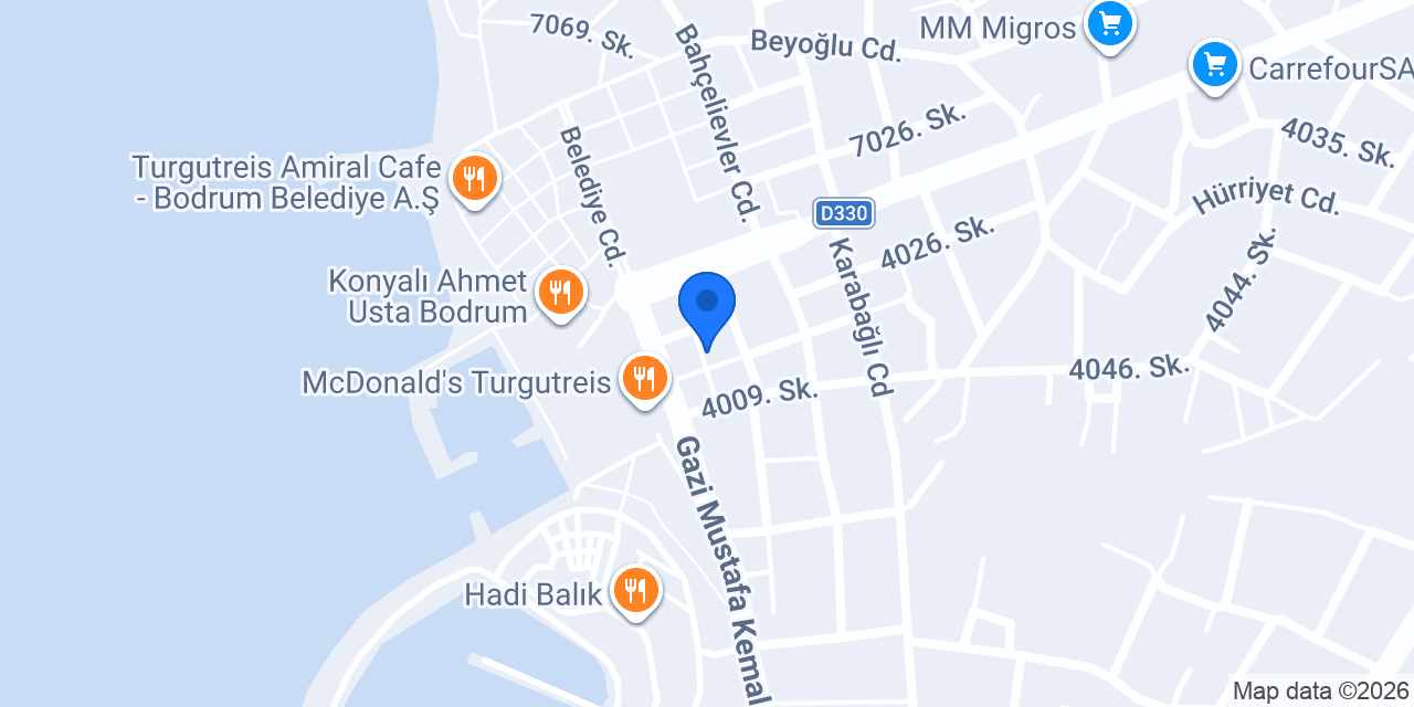 DELİ MAVİ RESTAURANT konumu