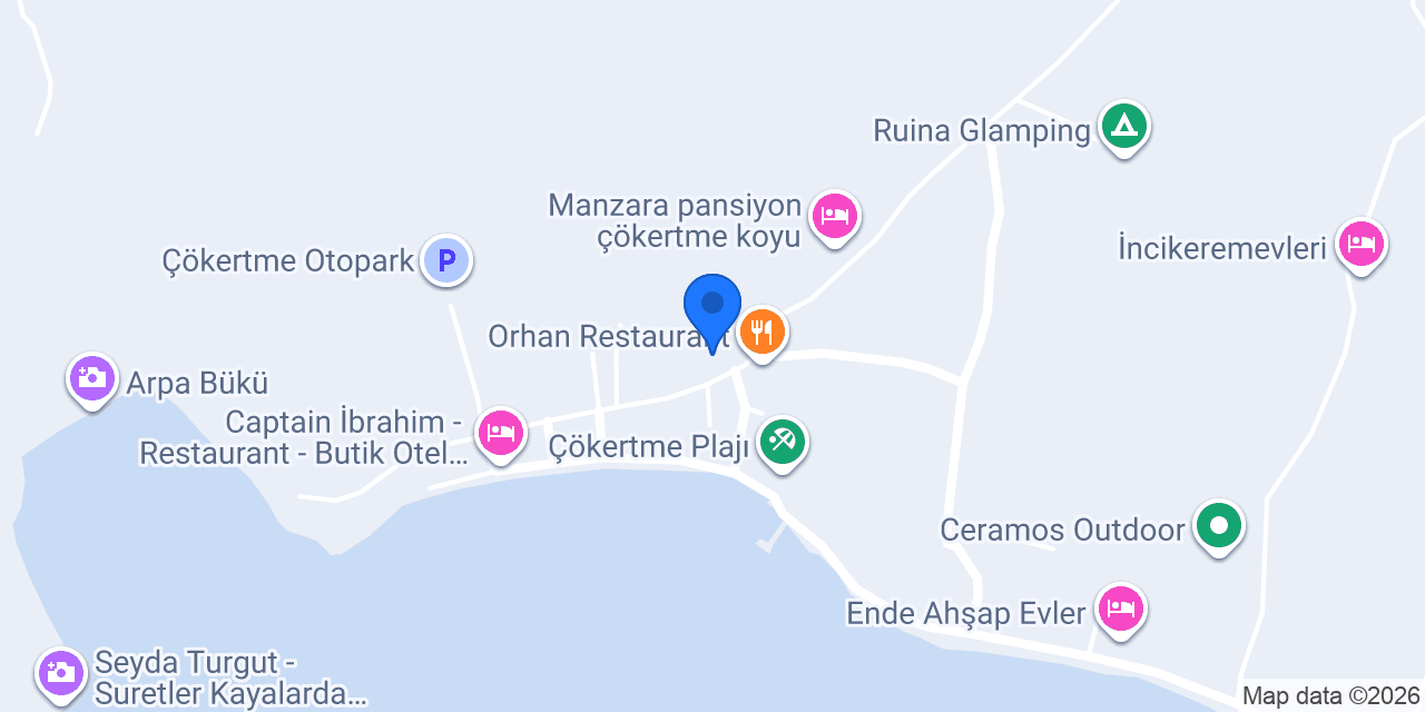 Çökertme Otel konumu