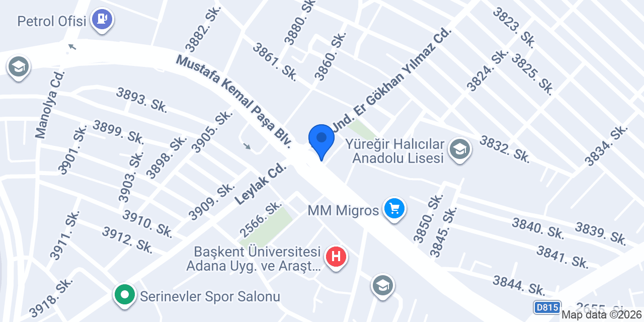 Yuregir kuru temizleme konumu