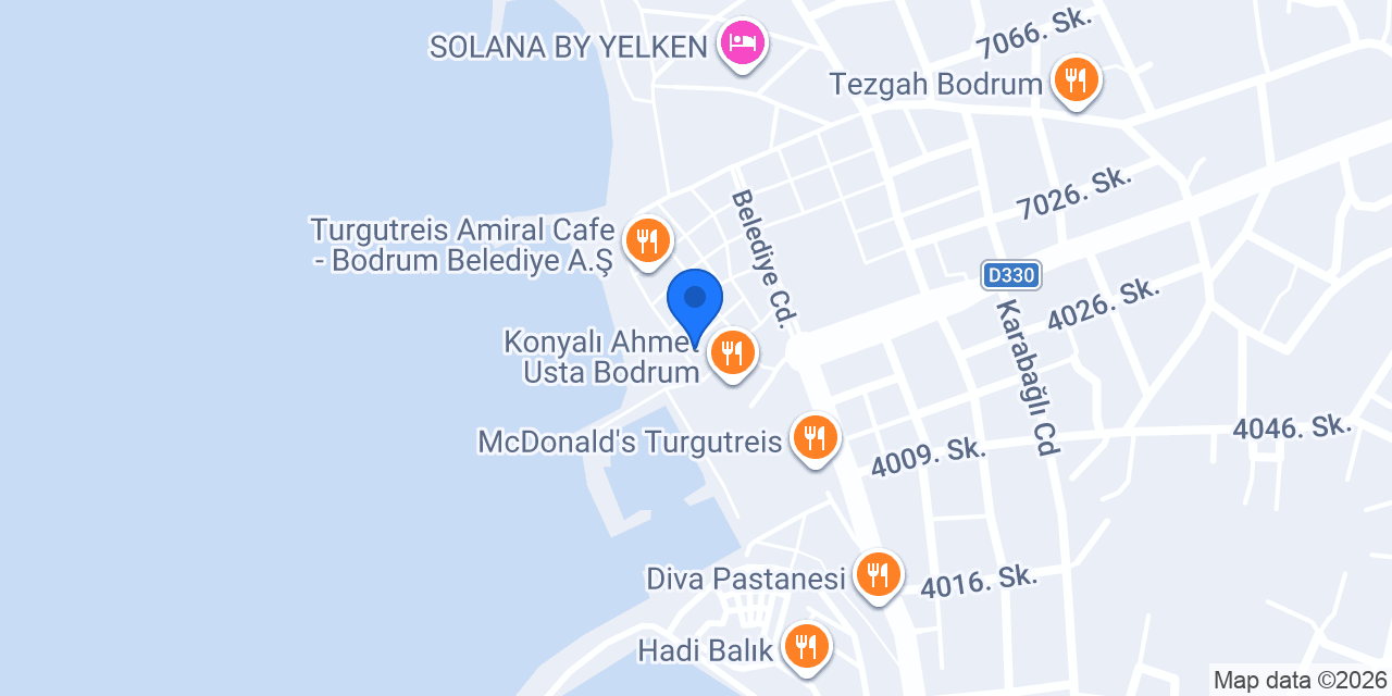 MADO Bodrum Turgutreis konumu