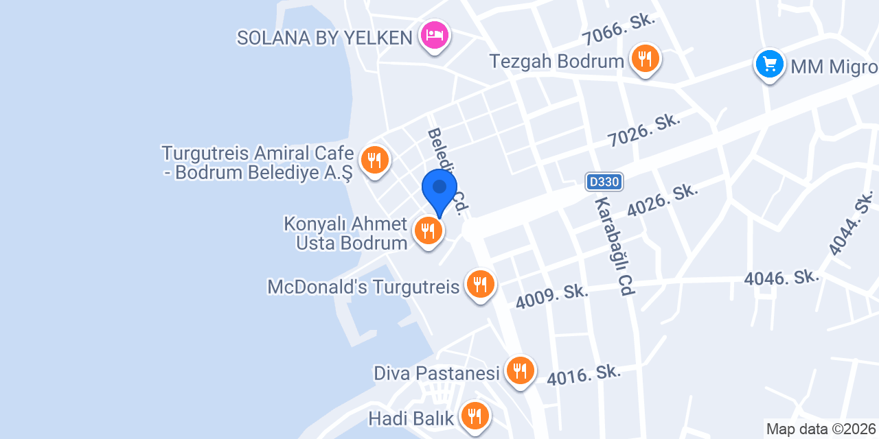 Turgutreis Hakan Çiçekçilik konumu