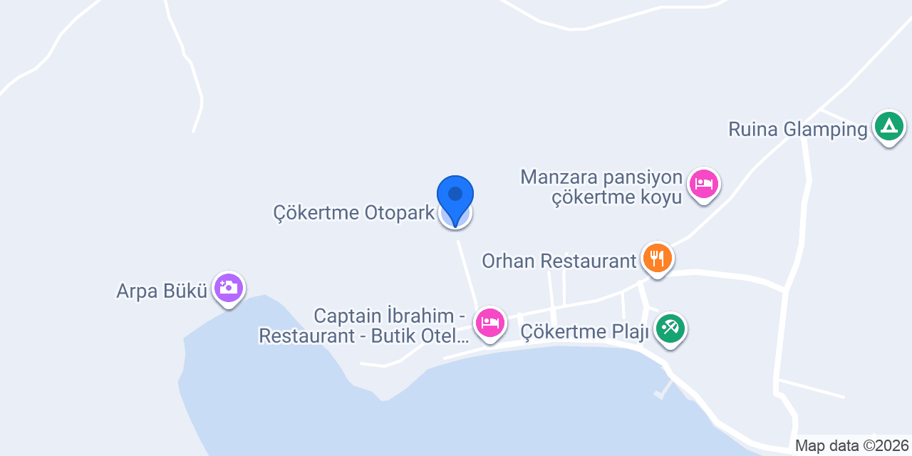 Çökertme Otopark konumu