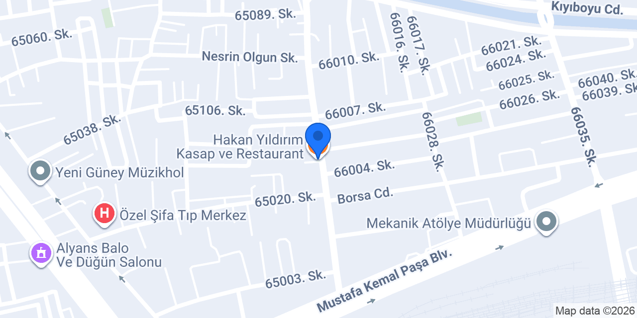 Hakan Yıldırım Kasap ve Restaurant konumu