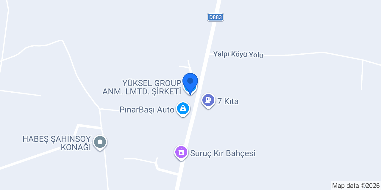 YÜKSEL GROUP ANM. LMTD. ŞİRKETİ konumu