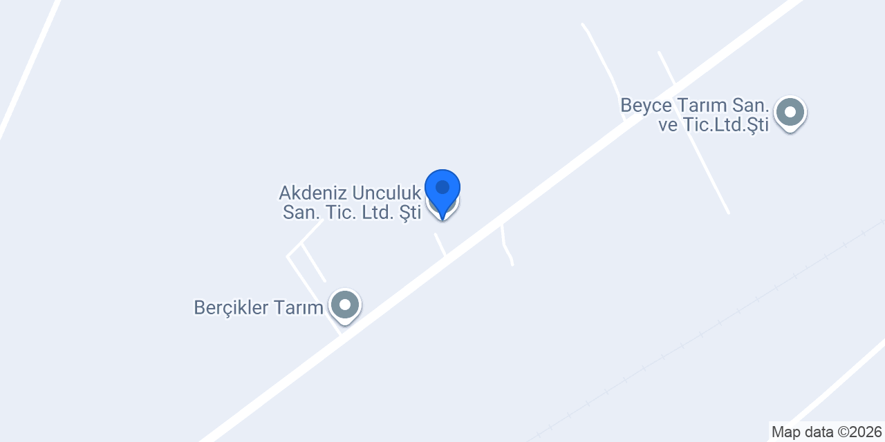 Akdeniz Unculuk San. Tic. Ltd. Şti. konumu