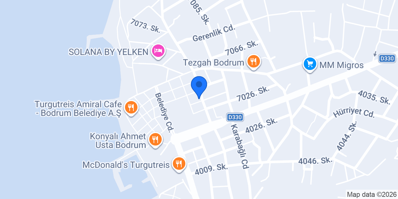 Sakalli Restaurant Sinan TURGUTREİS konumu
