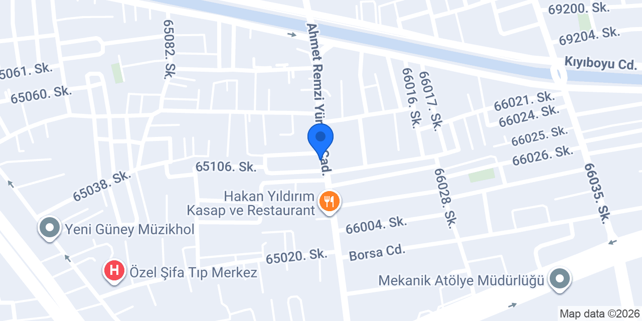 Beyza Piliç Özen Yolu Şubesi konumu