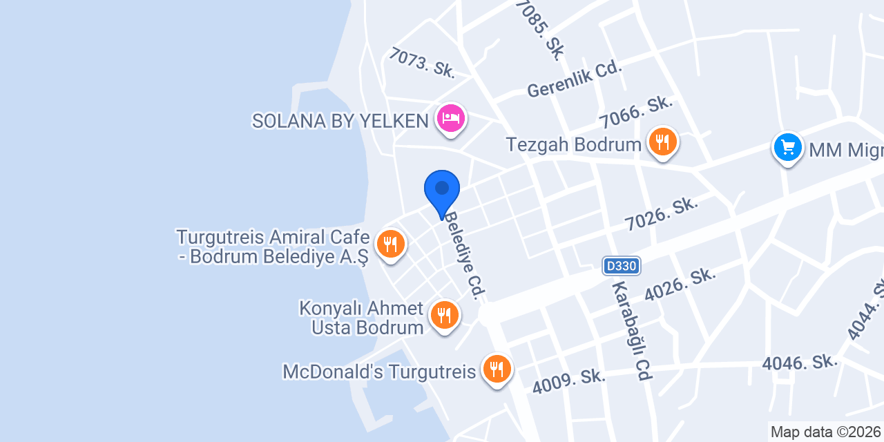Alan Bodrum konumu