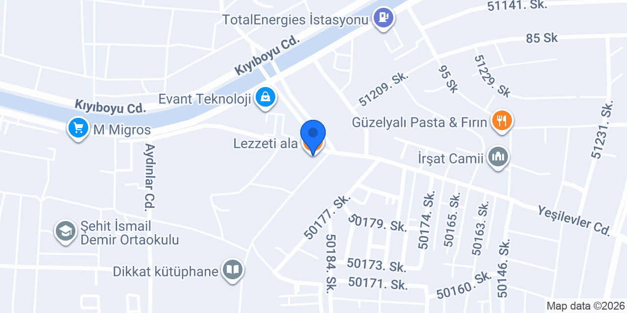 Lezzeti ala konumu