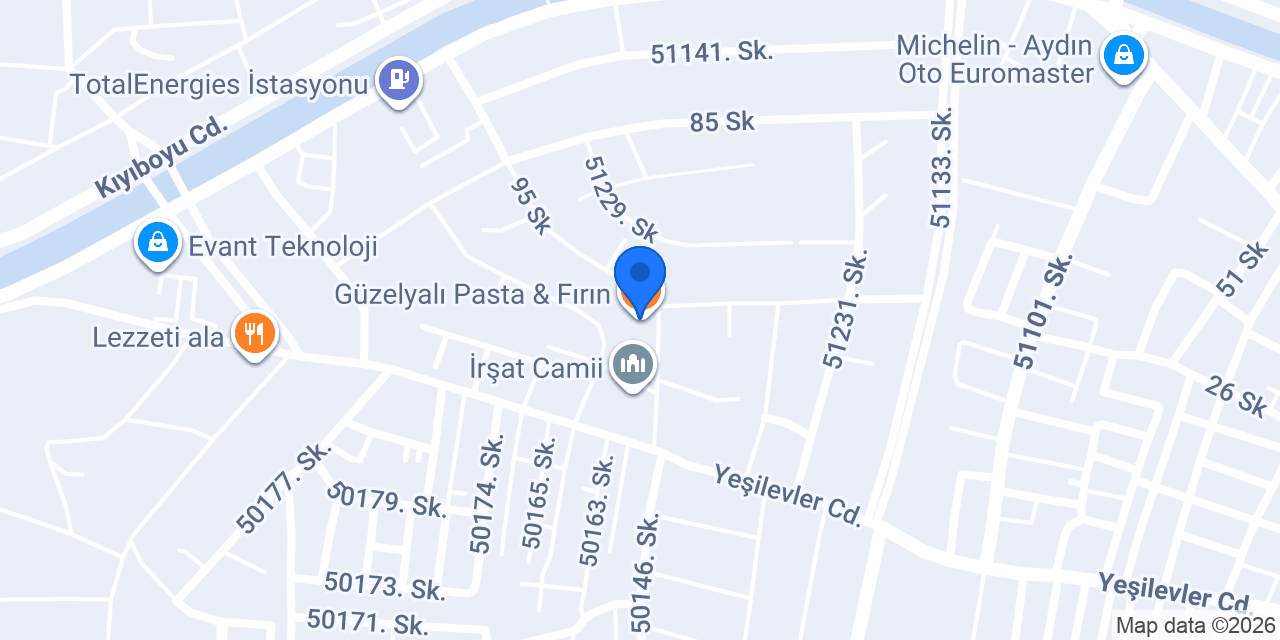 Güzelyalı Pasta & Fırın konumu