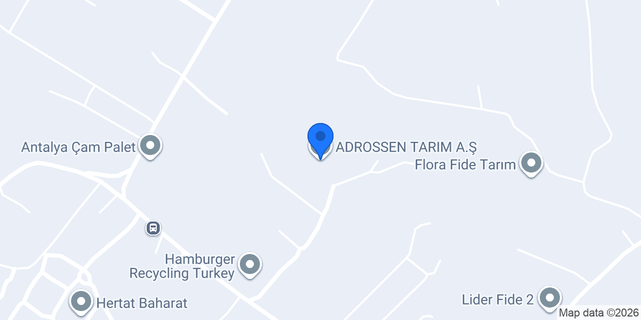 ADROSSEN TARIM A.Ş. konumu