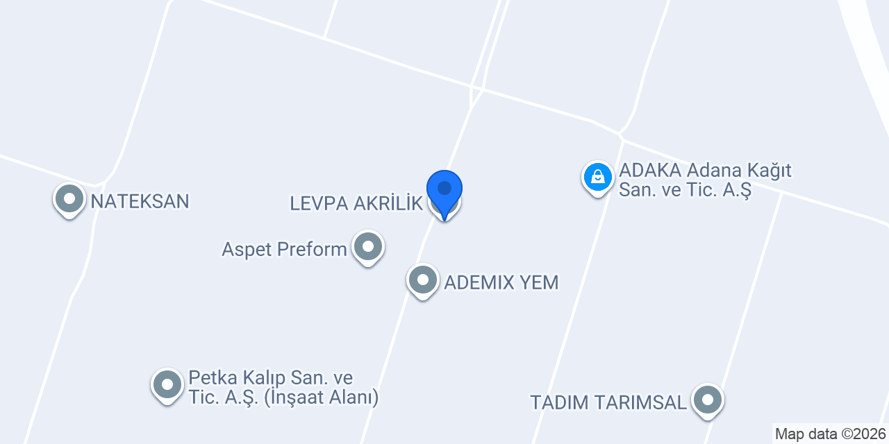 LEVPA AKRİLİK konumu