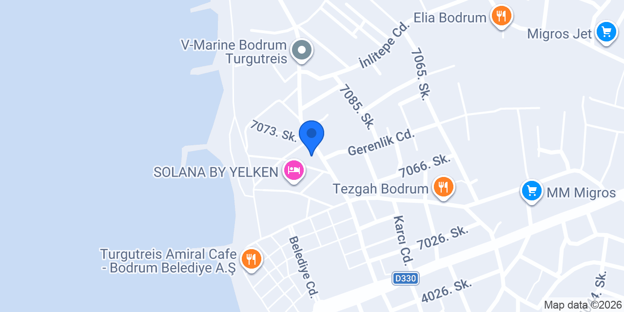 Bodrum Shine Rent A Car konumu
