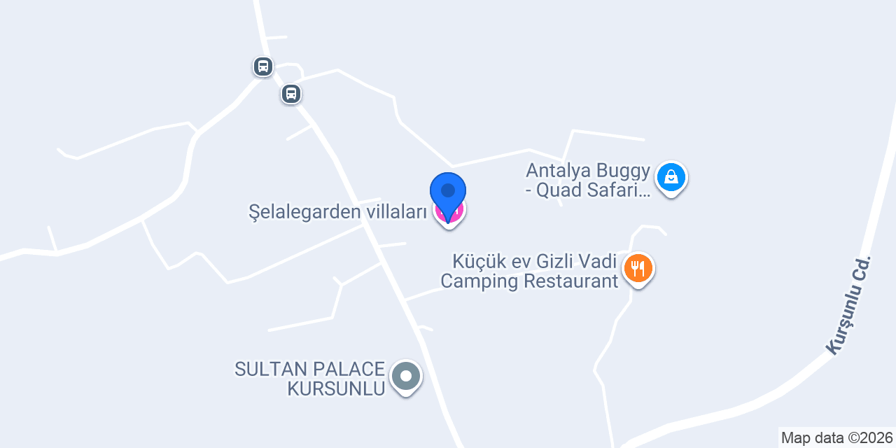 Şelalegarden villaları konumu