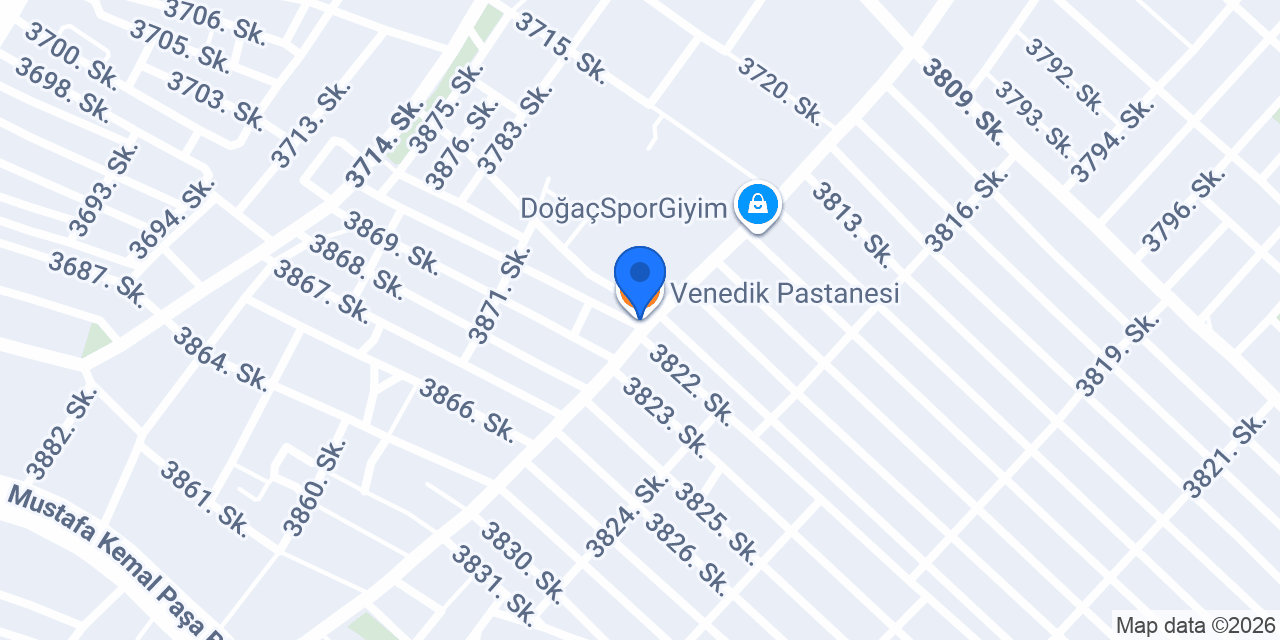 Venedik Pastanesi konumu