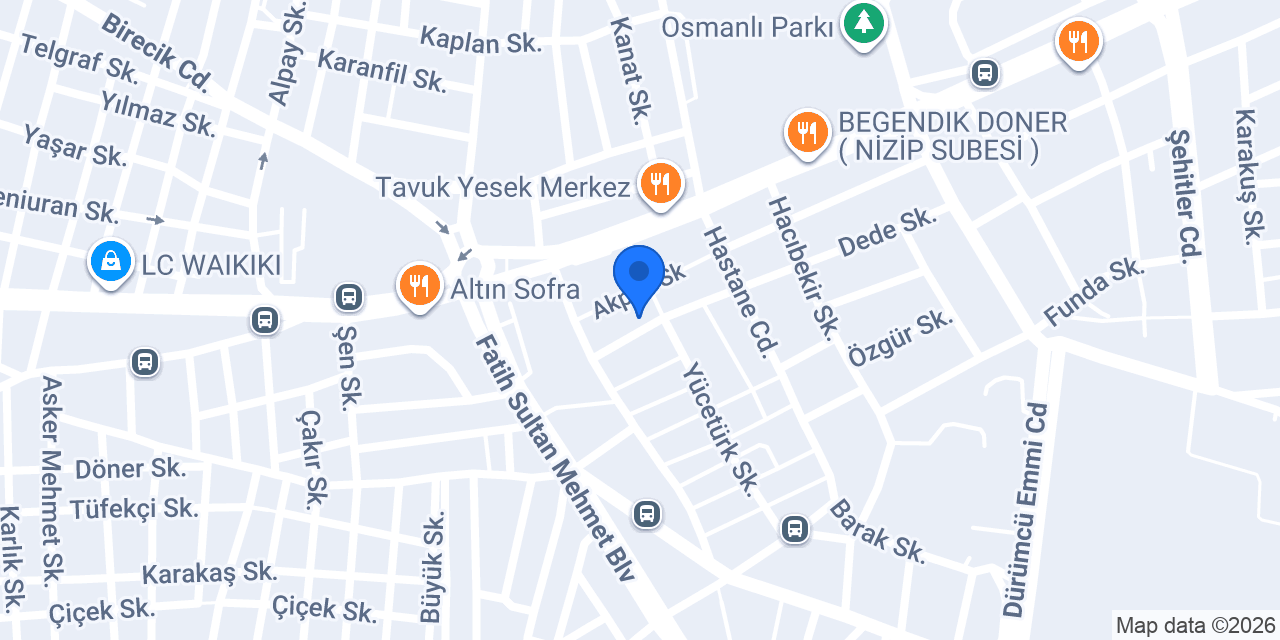 Yıldız Teknik Servis konumu