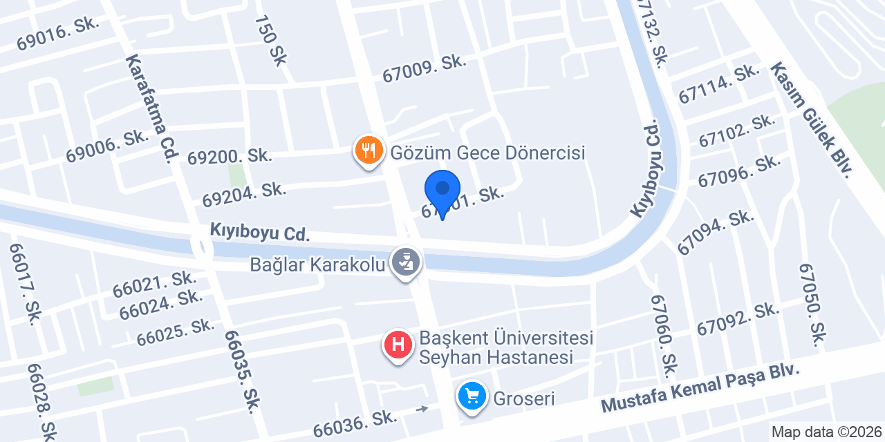 Gazioğlu Döner konumu