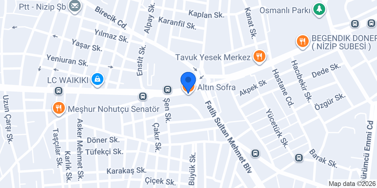 Altın Sofra konumu
