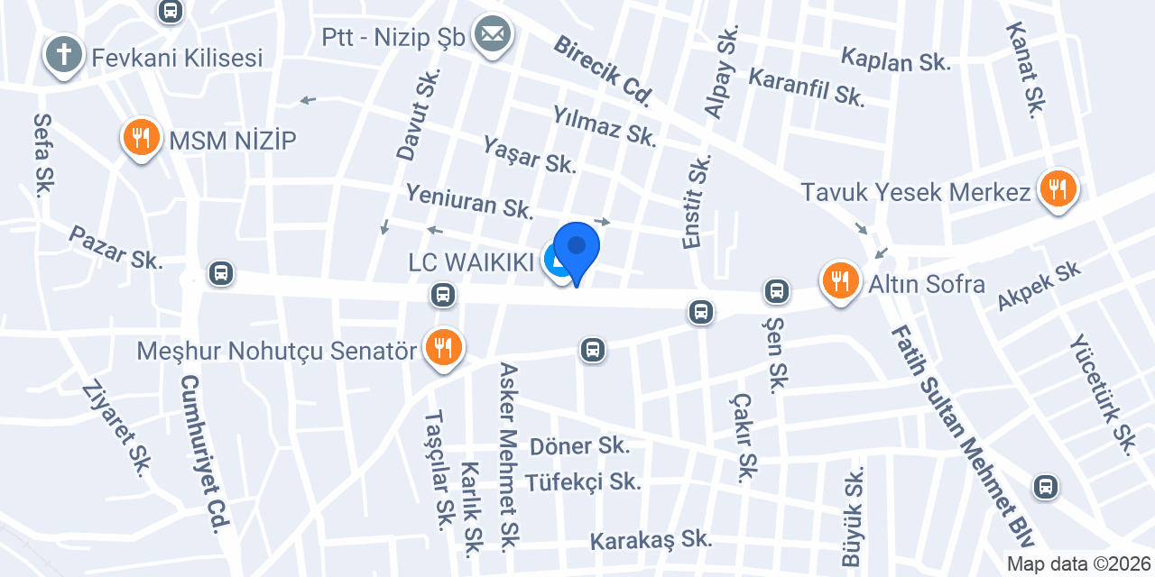 Nizip Menad Turizm konumu