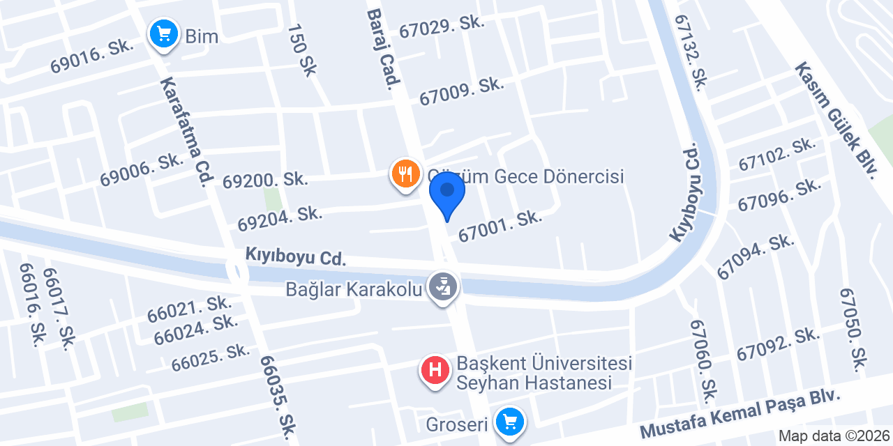 Şok Market konumu