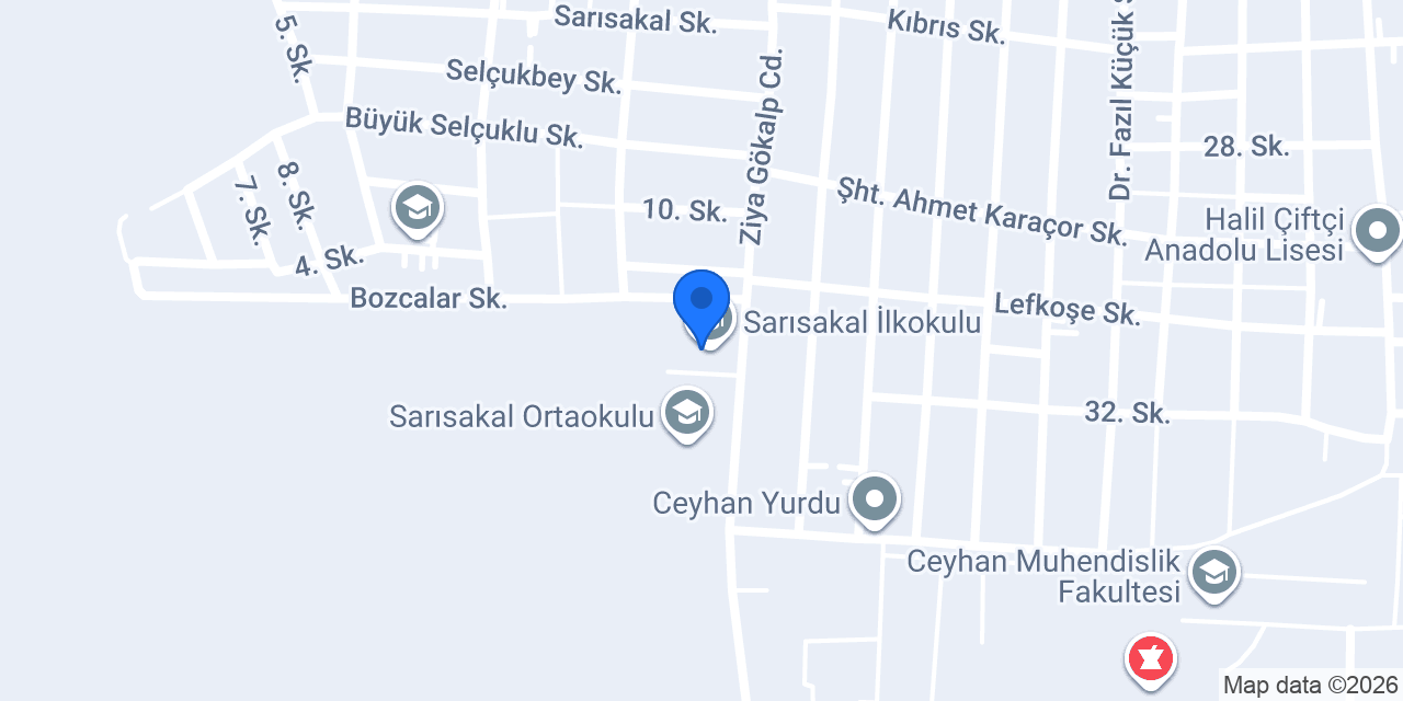 Sarısakal İlkokulu konumu
