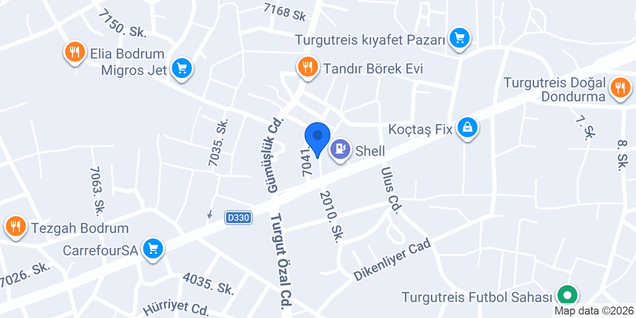 Kebapçı Necati Usta konumu