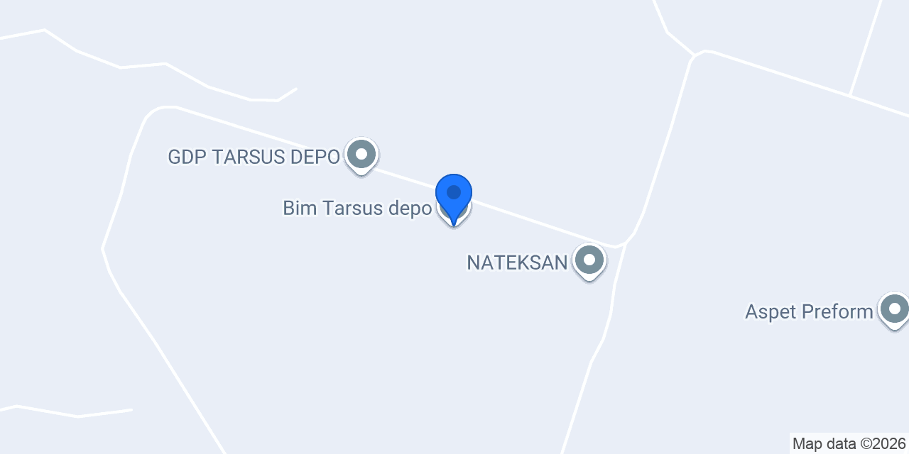 Bim Tarsus depo konumu