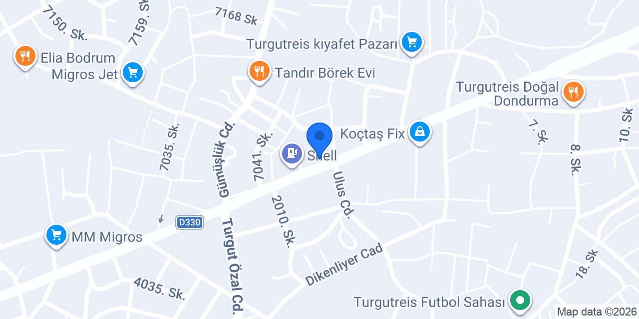 Mersin Irmak Tantuni Turgutreis konumu