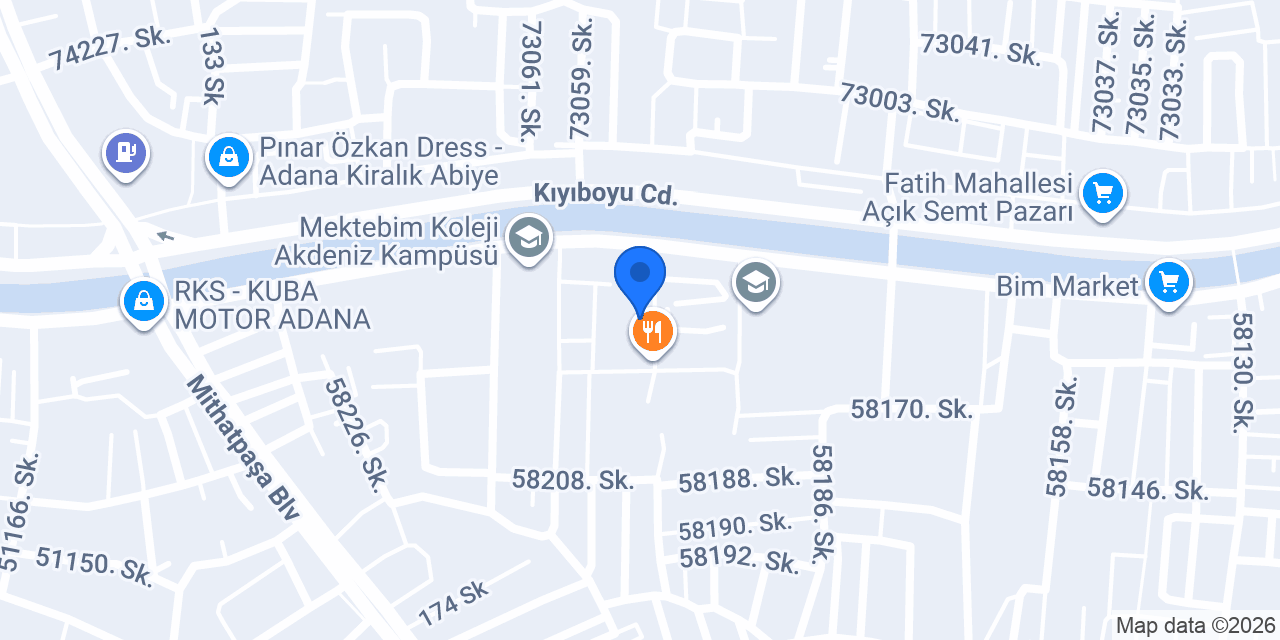 Adana Güzelim Taksi konumu