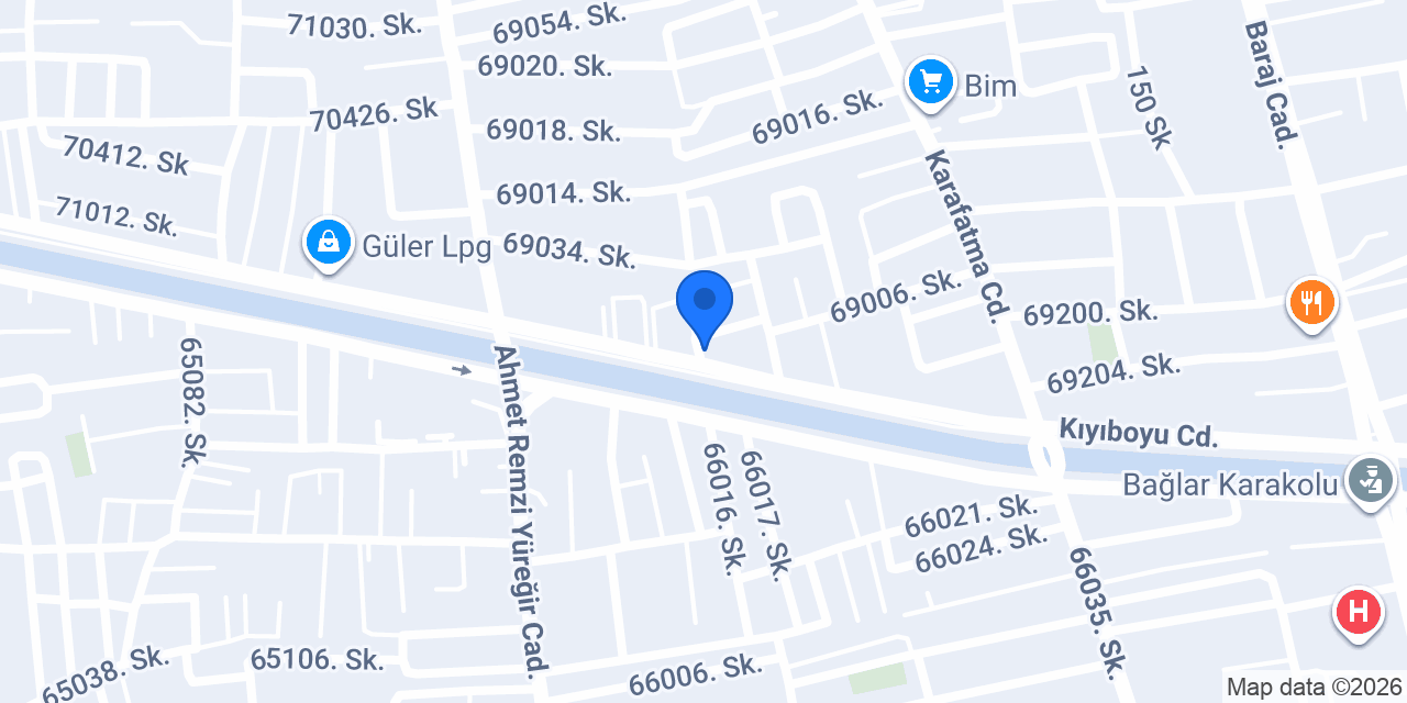 Nil Oto Jant Lastik konumu