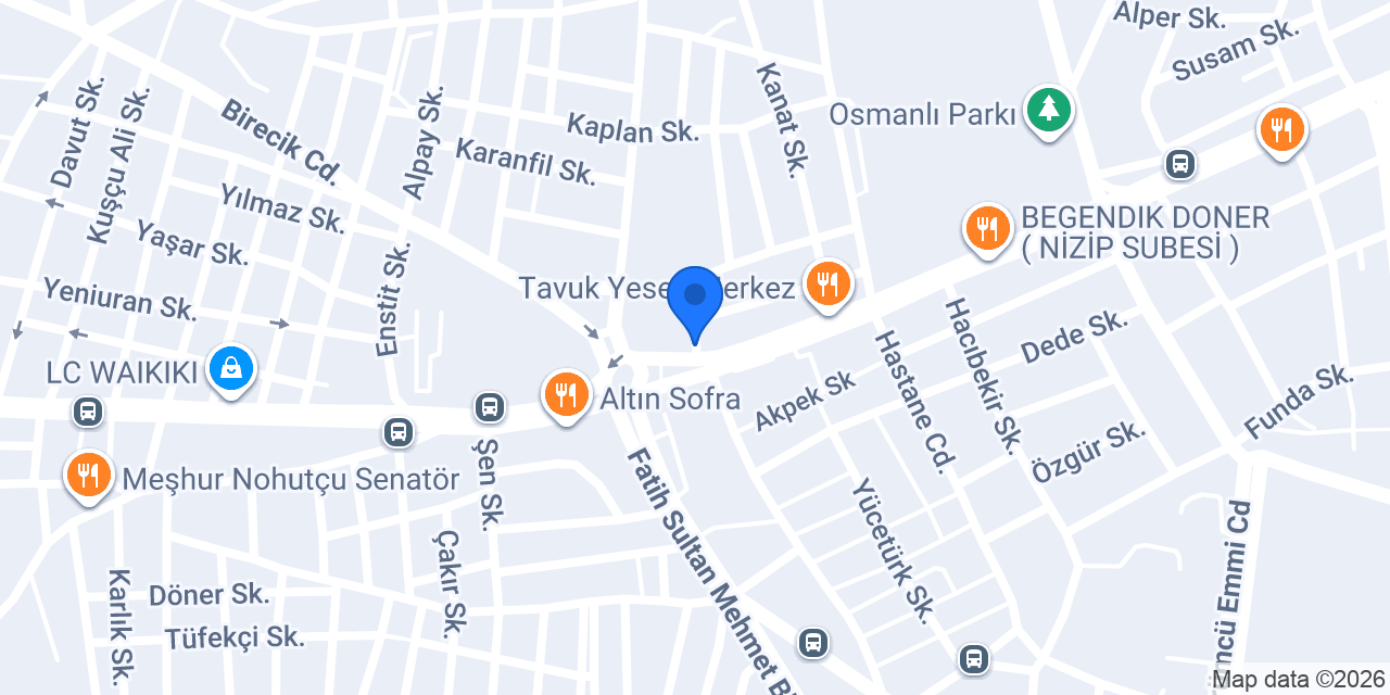 Gözde Kebap Salonu konumu