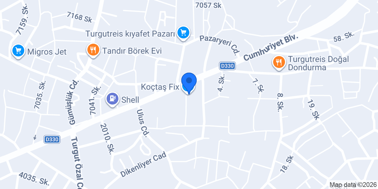 Koçtaş Fix konumu