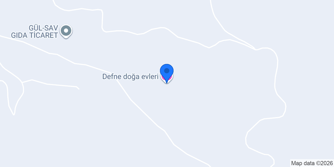 Defne doğa evleri konumu