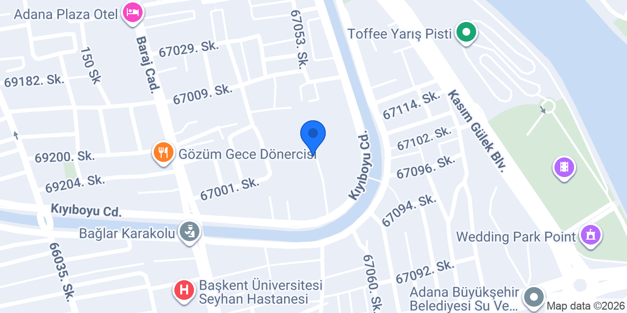 Adana Fen Lisesi konumu