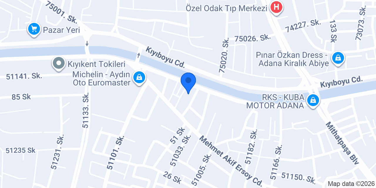 Aslan Alüminyum aksesuarları konumu