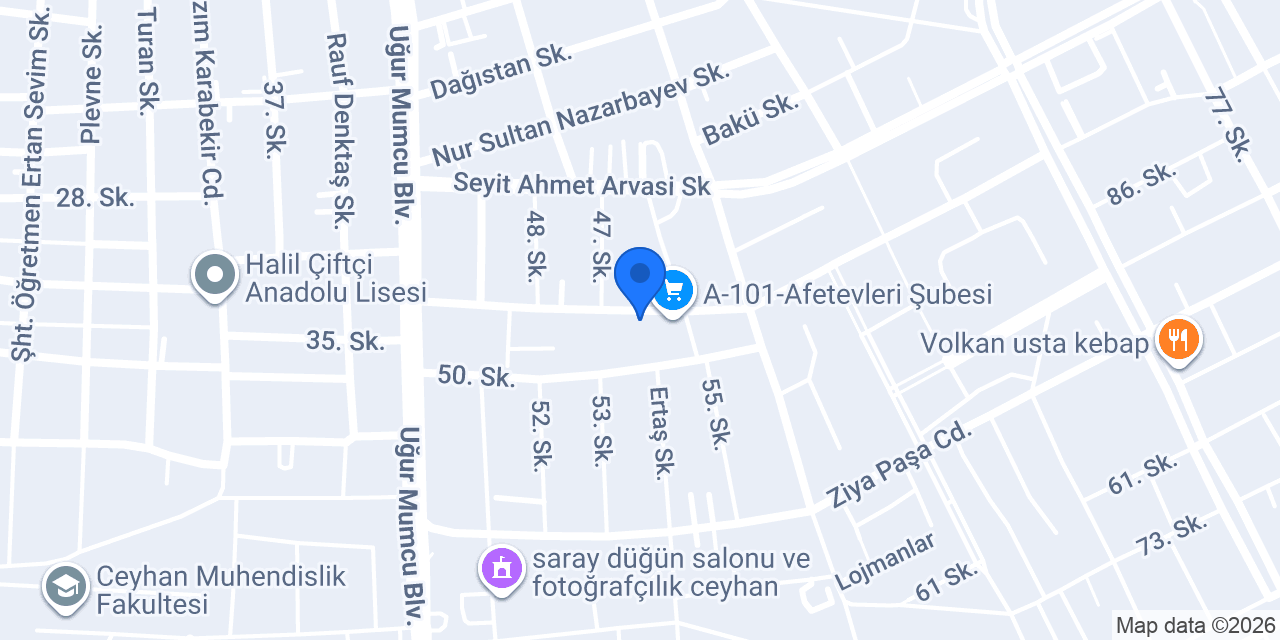 Banbek Akademi konumu