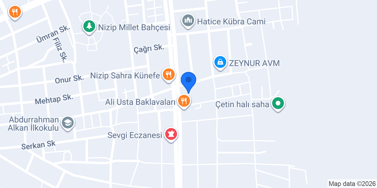 Hasip Taş Diyet Merkezi konumu