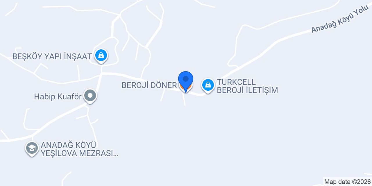 BEROJİ DÖNER konumu