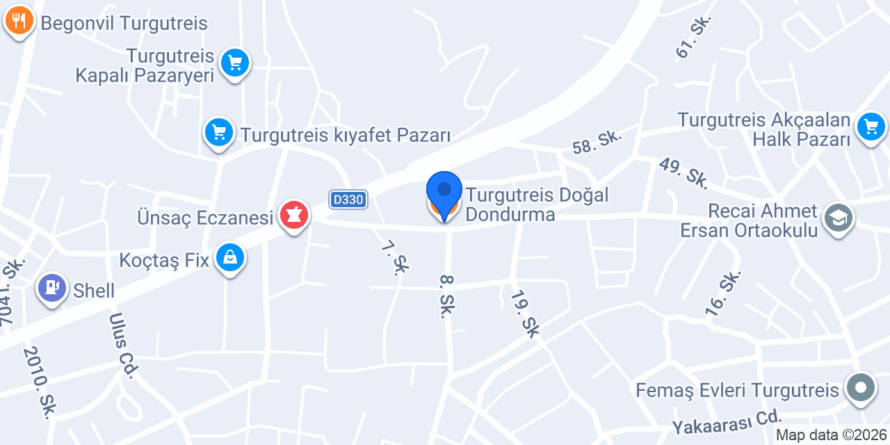 Turgutreis Doğal Dondurma konumu