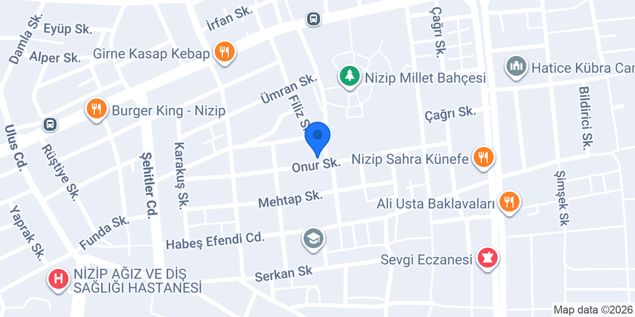 Şark kebap salonu konumu