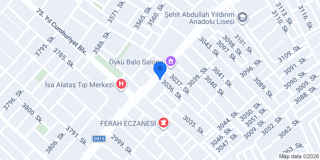 Öz Elif Çiçekçilik konumu