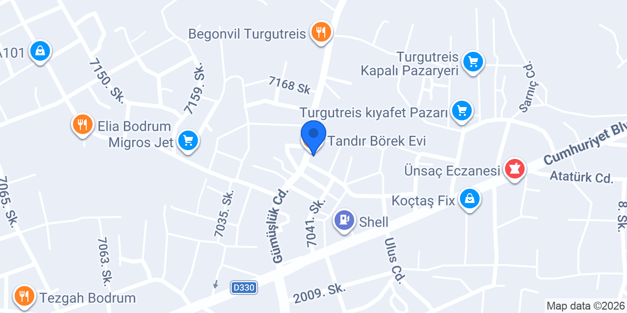 Bodrum Genco Matbaa konumu