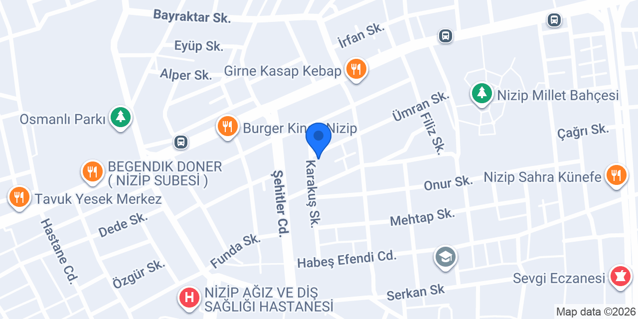 Nefis pide& pizza salonu konumu