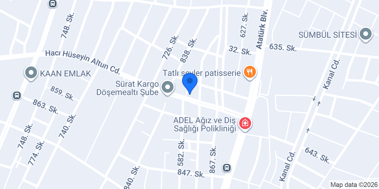 YÜCELİN TİCARET ORMAN ÜRÜNLERİ konumu