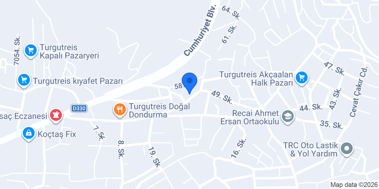 Akçaalan eczanesi konumu
