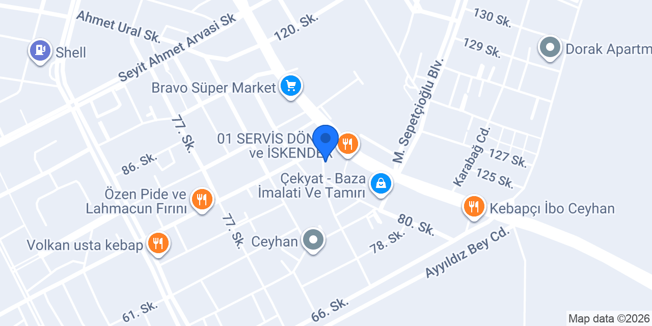 İŞLER KİTABEVİ CEYHAN ŞUBE konumu