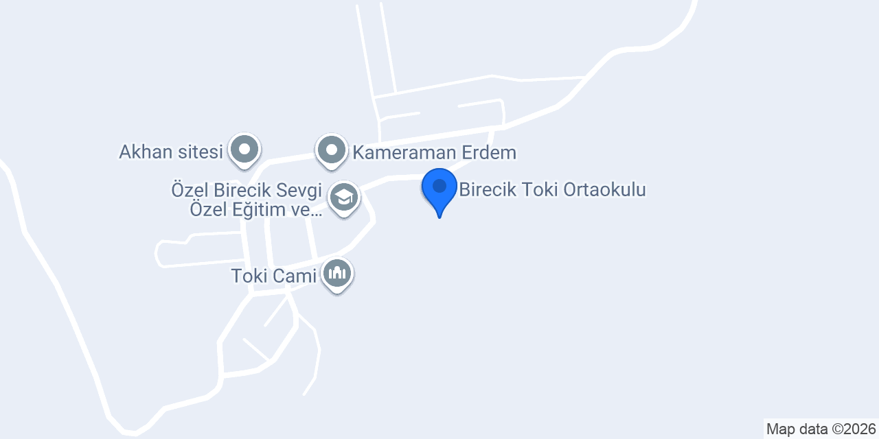 Birecik Toki Ortaokulu konumu