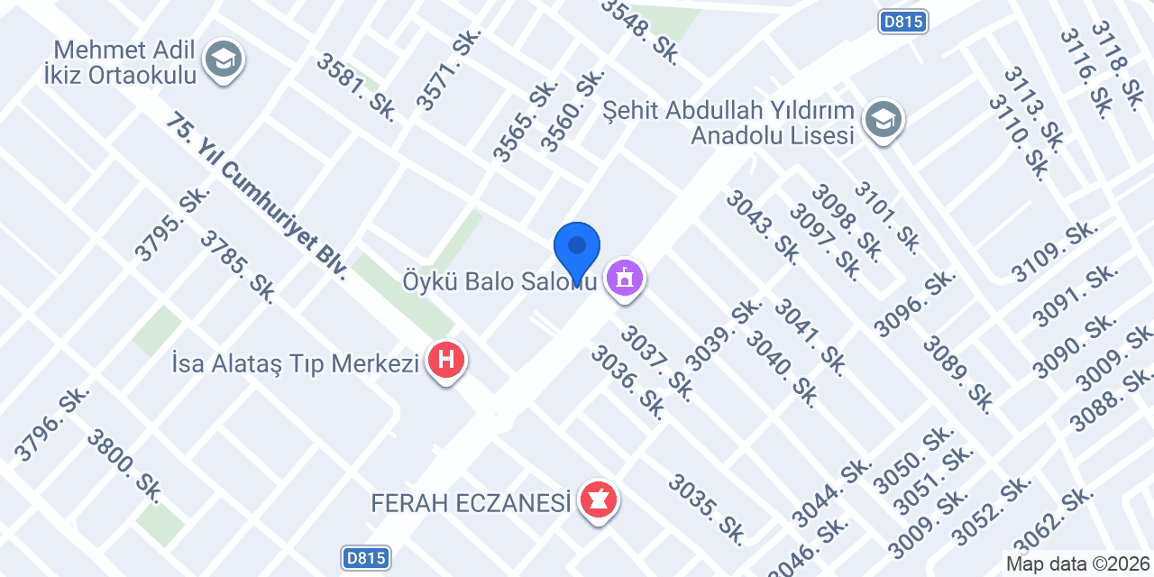 Diş Hekimi Ali Murat Üge konumu