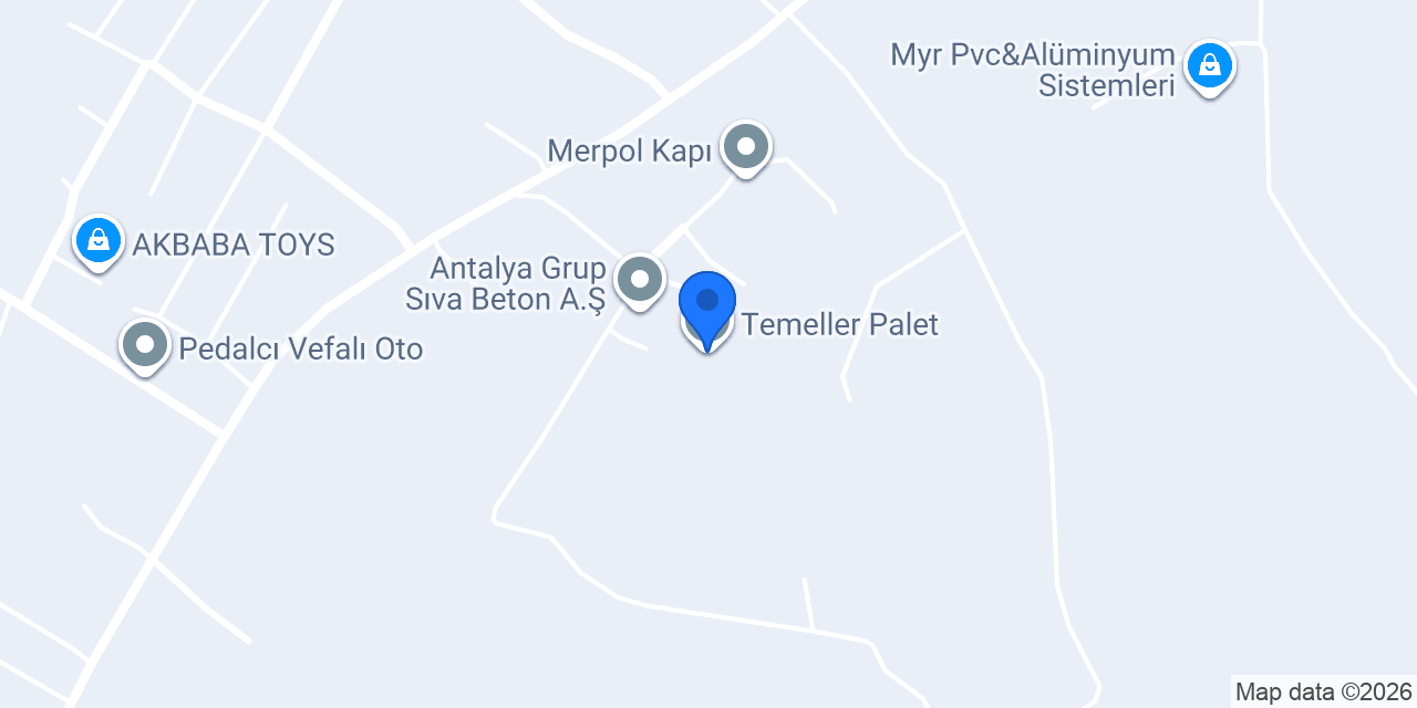 Temeller Palet konumu