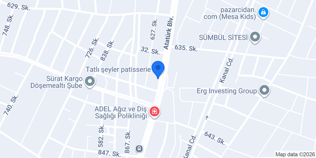 Döşemealtı Konfor Hotel konumu